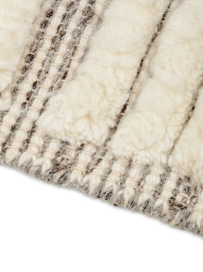 close up of soft texture hand knotted rug