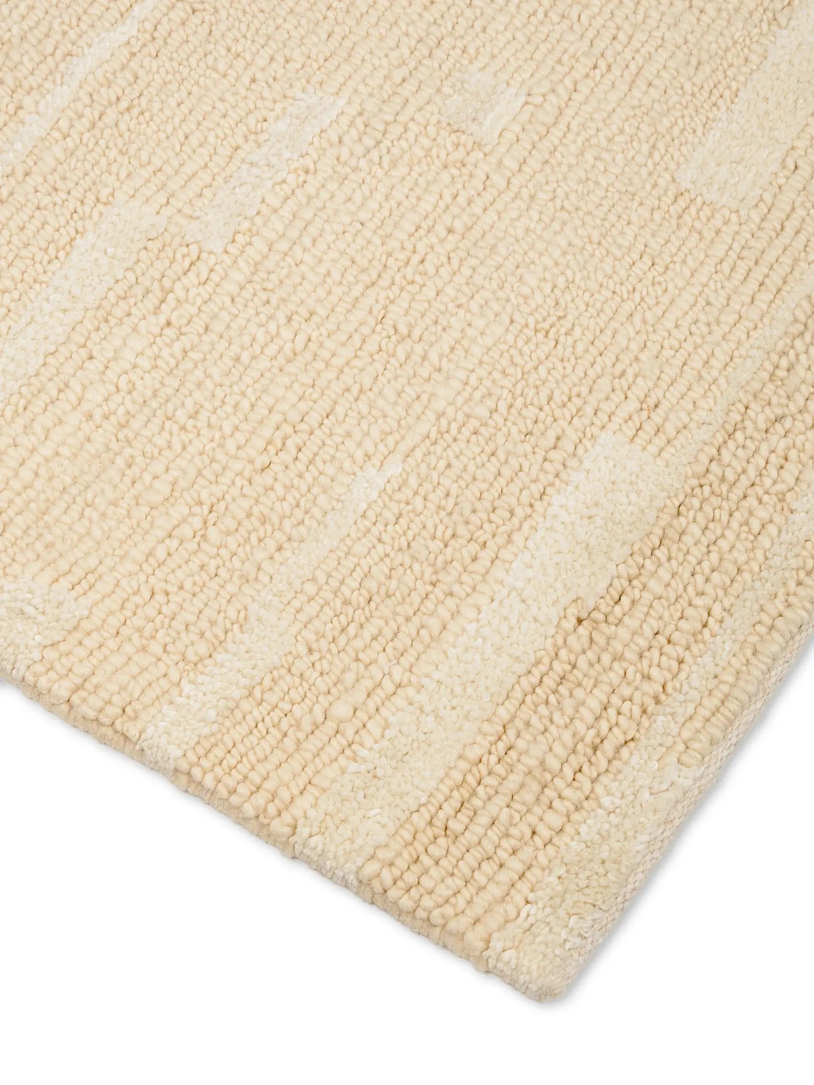hand tufted loop pile wool rug