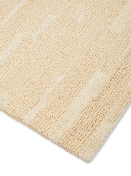 hand tufted loop pile wool rug
