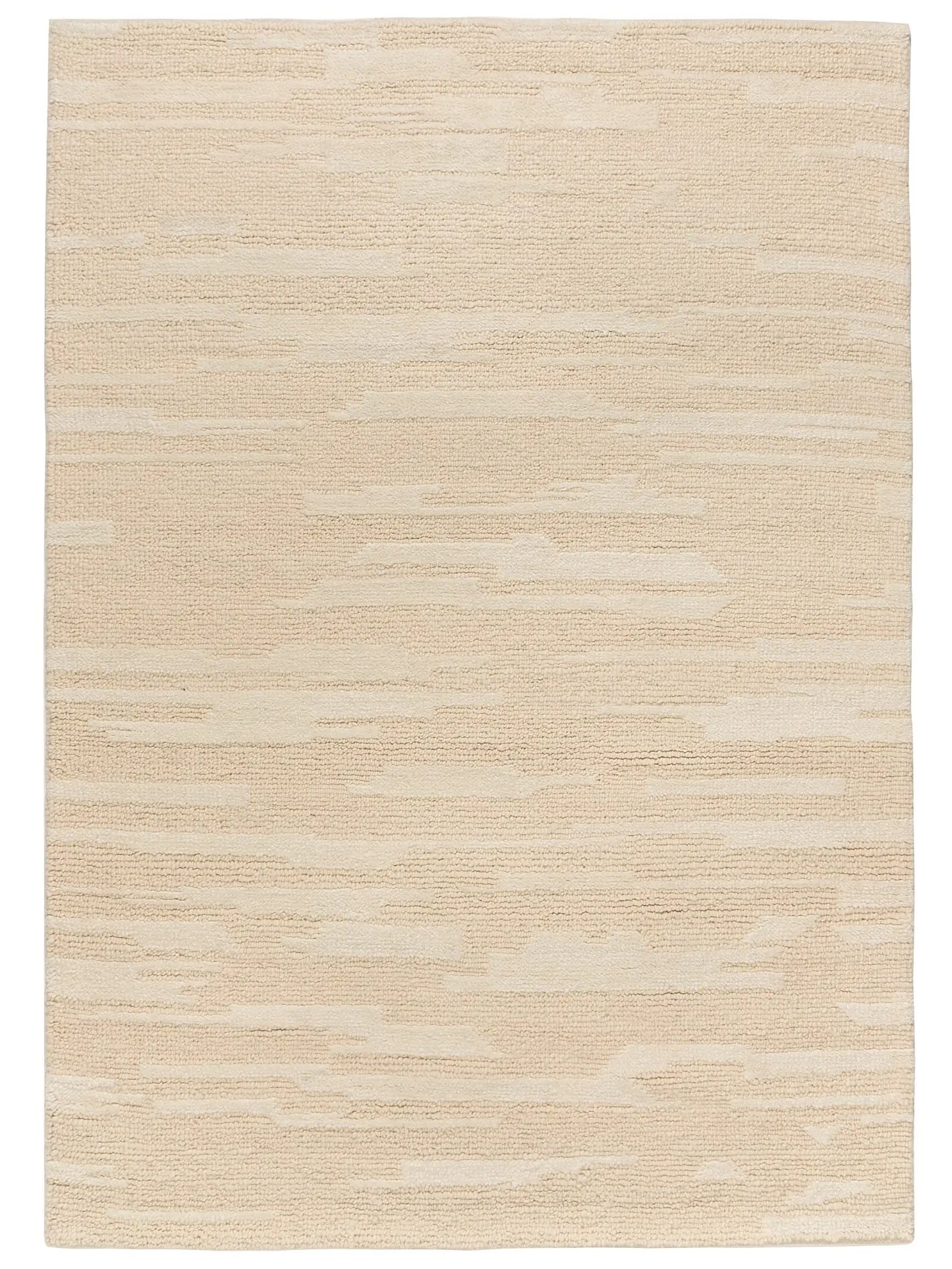 minimalist natural beige hand tufted area rug for living room and bedroom