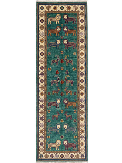 hand knotted long runner rug
