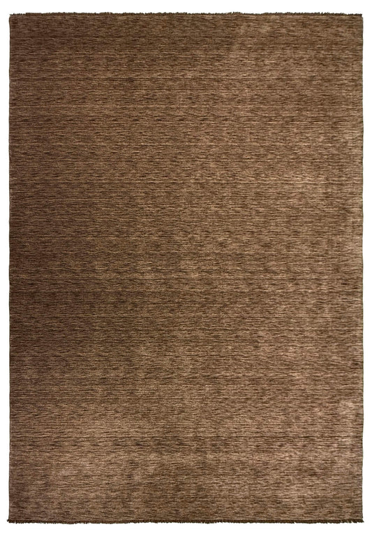 brown washable handloom rug made with NZ wool
