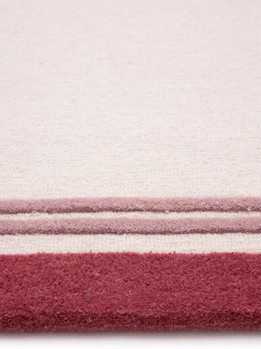 mito line tufted wool rug close up
