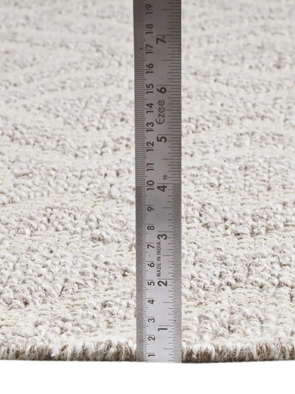 pile height of woven jute rug