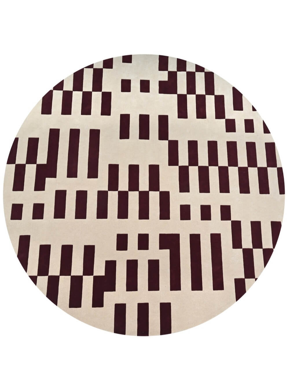A round hand tufted area rug