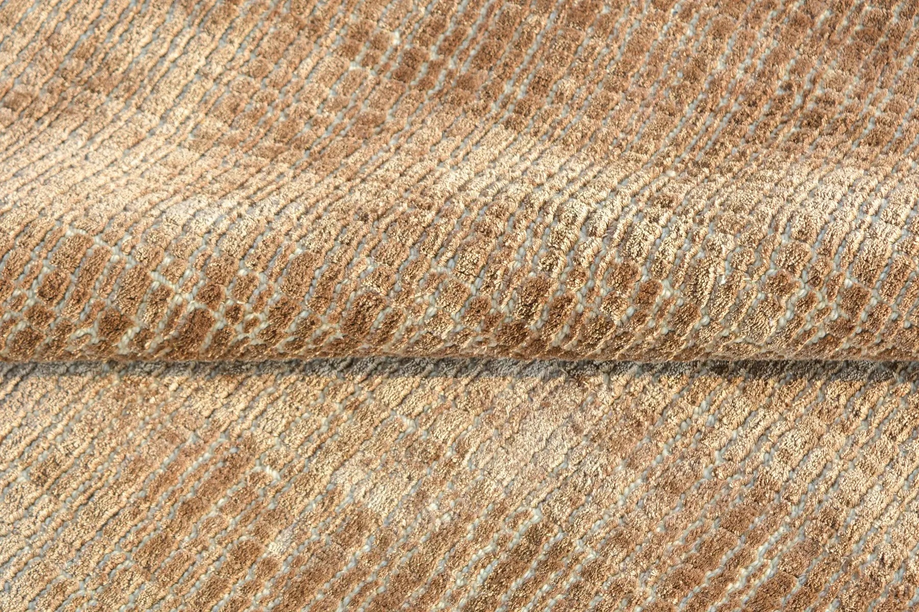 sahara wool silk rug close up
