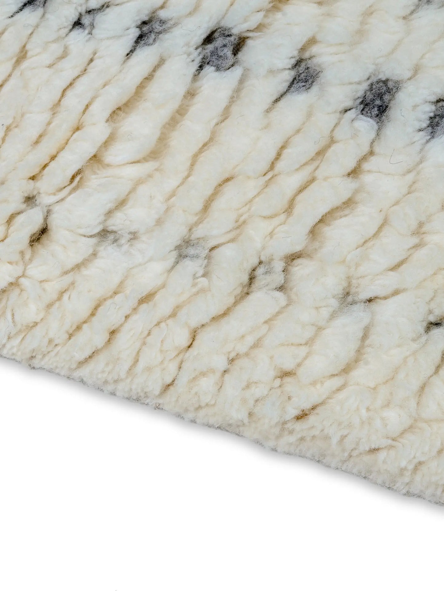 hand knotted wool carpet close up
