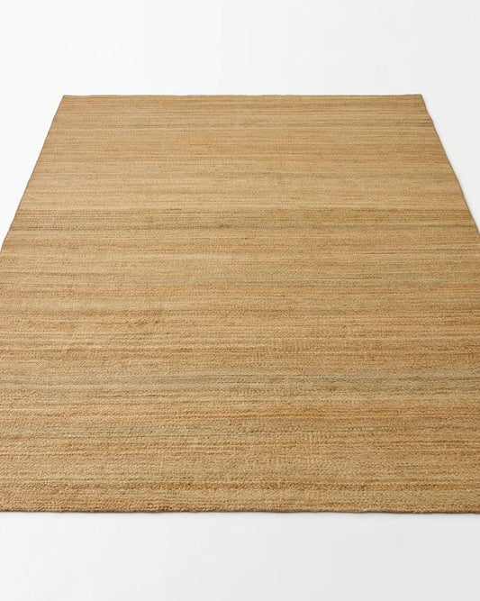 natural jute rug handwoven in bhadohi