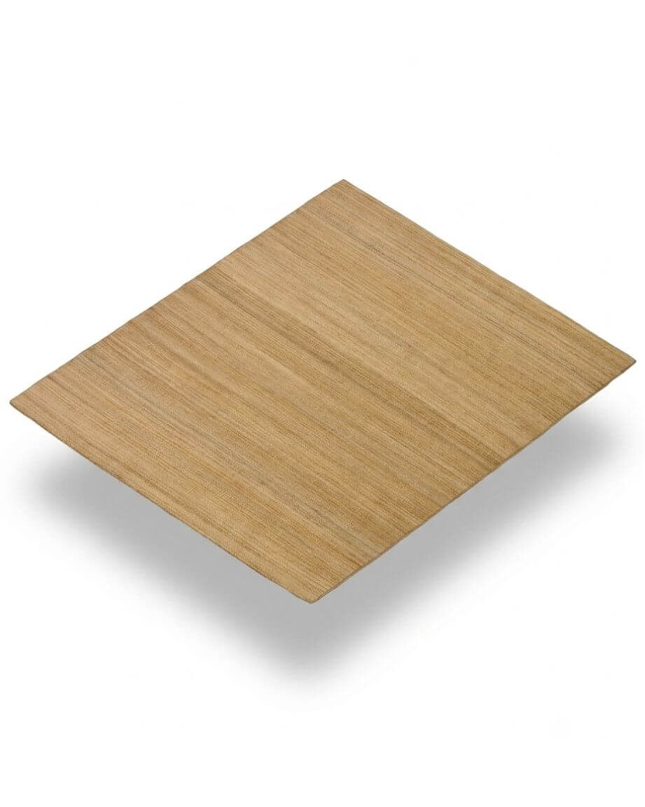 A square natural jute rug