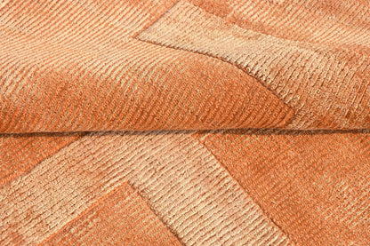terra textured orange carpet