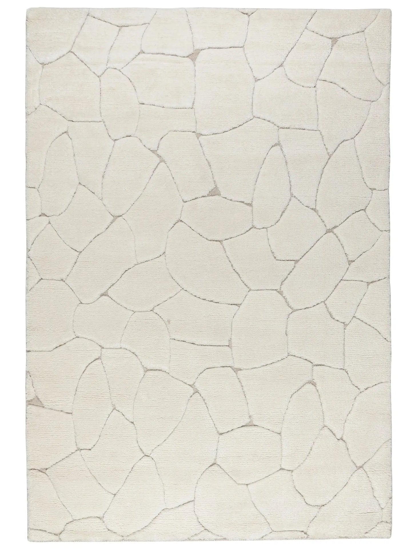 hand knotted beige area rug for living areas