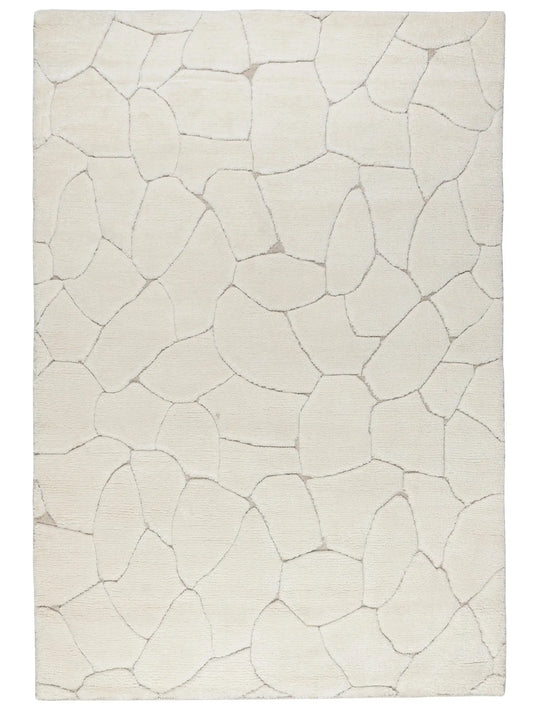 hand knotted beige area rug for living areas