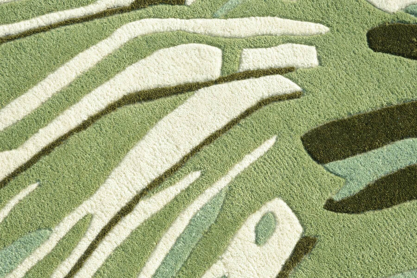 bloom hand tufted designer rug close up