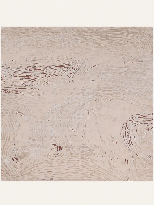 hand tufted wool carpet with wavy patterns